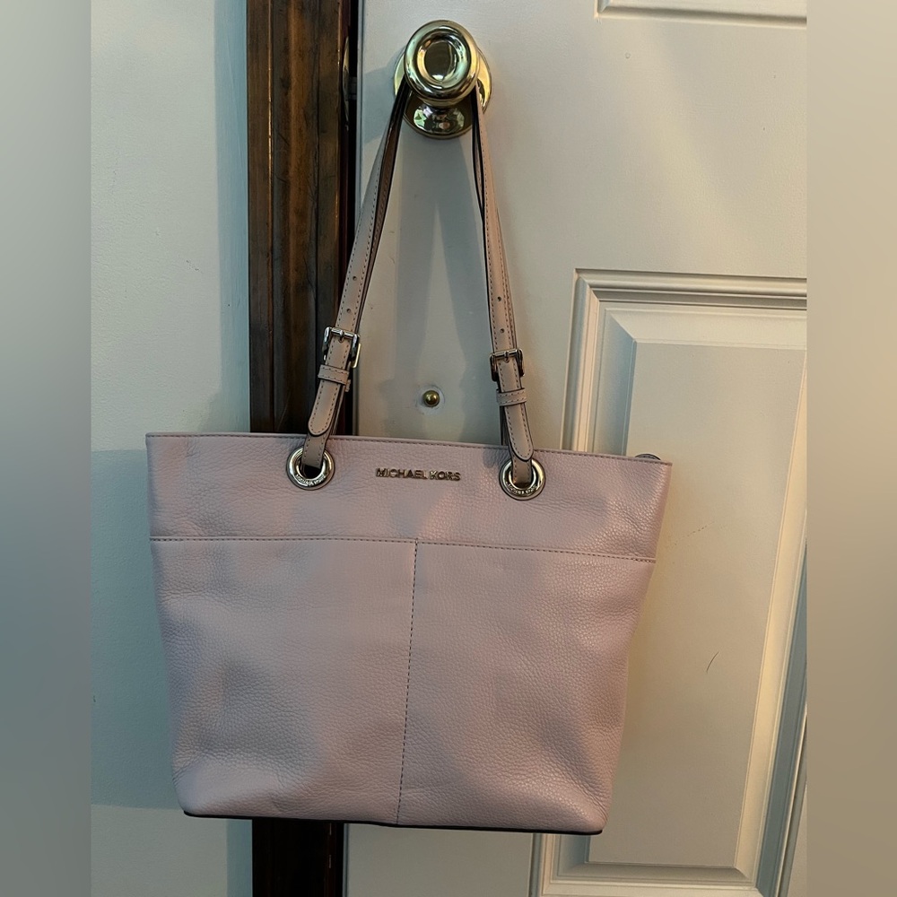 Michael Kors Leather Satchel Light Pink
